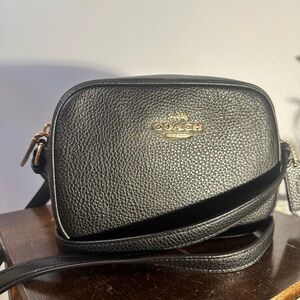 Coach Black Jaime Leather Crossbody Bag